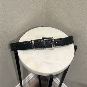 Classic Black Leather Belt